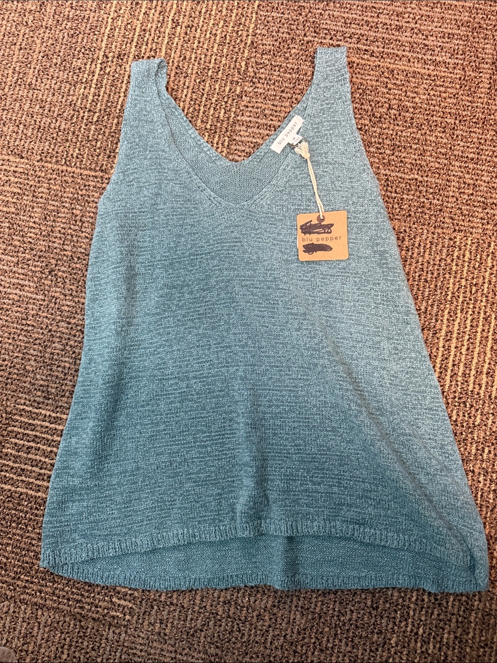 Blu Pepper Knit Tank